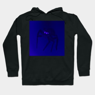 Jumping Spider Drawing V23 (Blue 1) Hoodie